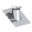 Ø 180 mm - Dachdurchführung Edelstahl 26°...