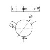 Ø 200 mm Schornstein - Abspannschelle 3-Punkt