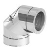 Ø 180 mm Schornstein - Winkel 90° mit Reinigungsöffnung