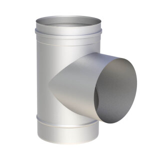 Jeremias EW-FU T-Anschluss 90° mit Wassernase (handgeschweißt) Ø 200 mm, 1,0mm