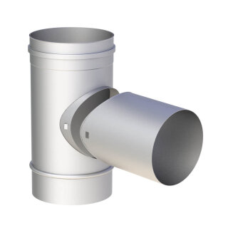 Jeremias EW-FU Anschluss T-Klix 90° mit Wassernase Ø 80 mm, 0,6mm