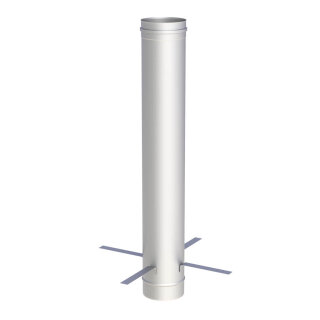 Jeremias EW-FU Längenelement 1000 mm mit Montageschelle Ø 120 mm, 0,6mm