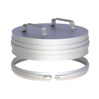 Jeremias EW-FU Verschlussdeckel übersteckend mit Handgriff und Klemmband Ø 150 mm
