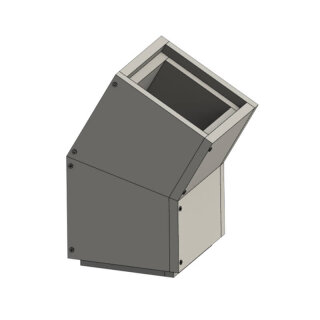 Leichtbauschacht - Winkel 30° 330 x 330 mm