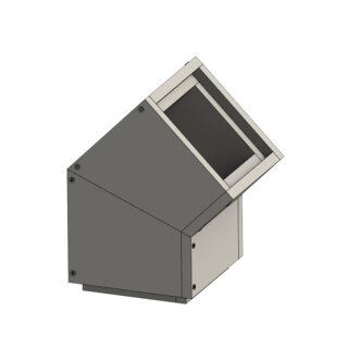 Leichtbauschacht - Winkel 45° 240 x 240 mm
