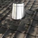 Ø 130 mm Schiedel ICS Dachdurchführung Wakaflex 3° - 15° Schwarz