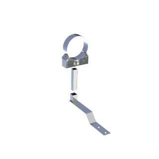 Ø 150 mm, Jeremias DW-FU / SILVER  Dachhaken-Set für Schrägdächer,  Hochglanz