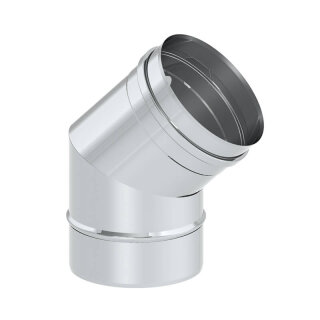 EW Schornstein - Winkel 45° für Versatz unten Ø 150 mm