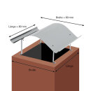 Napoleonhaube - Edelstahl 1188 mm x 500 mm