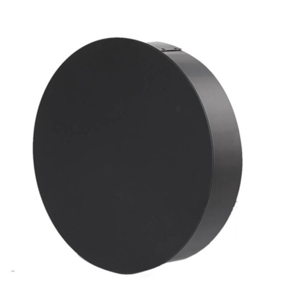 Ø 180 mm - Ofenrohr Blindkappe Schwarz | ofenseite.com