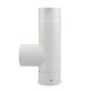 Ø 100 mm Ofenrohr Kapselknie emailliert Weiß