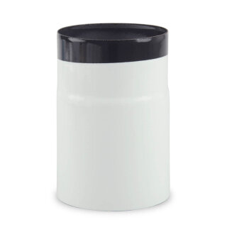 Ø 100 mm Ofenrohr Längenelement 150 mm emailliert Weiß