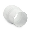 Ofenrohr Erweiterung Ø 100 mm > Ø 120 mm emailliert Weiß