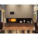 Lüftungsgitter mit festen Lamellen Schwarz 200 x 145 mm