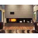 Lüftungsgitter mit festen Lamellen Schwarz 450 x 170 mm