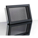 Lüftungsgitter mit Metallgaze Schwarz 240 x 170 mm