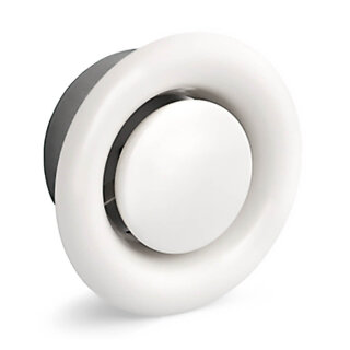Ø 125 mm Tellerventil Zuluft Weiß