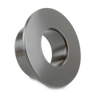 Pelletofenrohr Erweiterung mit Rosette Ø 100 mm > Ø 130 mm emailliert Grau