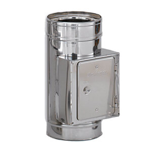 Ø 300 mm Schiedel ICS Putztüranschluss eckig, mit Kondensatsperre