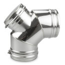 Ø 200 mm Schiedel ICS Bogen 90° mit Revisionsverschluss Öl und Gas