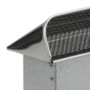 Frischluft Ansaugstutzen für Flachkanal 300 x 90 mm Edelstahl