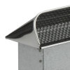Frischluft Ansaugstutzen für Flachkanal 300 x 90 mm Edelstahl