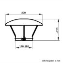 Schornsteinhaube Universell Ø 140 - 180 mm