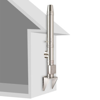 4 m - Ø 100 mm Schiedel ICS Doppelwandiges Schornstein Set - Wandkonsole