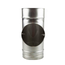 Ø 120 mm Schiedel Prima Plus T-Stück für Anschluss 90° eingesteckt