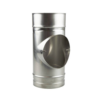 Ø 130 mm Schiedel Prima Plus T-Stück für Anschluss 90° eingesteckt