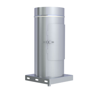 Ø 100 mm Jeremias DW FU Reinigungselement Design Plus mit Grundplatte Außenbereich Hochglanz