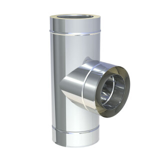 Ø 150 mm Jeremias DW FU Anschluss T-Stück 87° Hochglanz