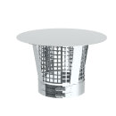 Ø 115 mm Regenhaube mit Funkenschutzgitter Hochglanz