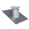 Ø 130 mm Jeremias DW FU / DW Silver Dachdurchführung mit Wetterkragen 16° - 25° Hochglanz