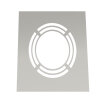 Ø 150 mm Jeremias DW FU / DW Silver Wand- und Deckenblende für Hinterlüftung einteilig 1° - 65° Hochglanz