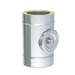 Ø 150 mm Jeremias DW FU Längenelement mit Revision für Festbrennstoffe Hochglanz