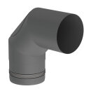 Ø 100 mm Pelletofenrohr 90° Bogen mit...