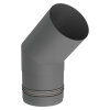 Ø 80 mm Pelletofenrohr 45° Bogen Grau