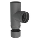 Ø 100 mm Pelletofenrohr T-Stück 90° mit...