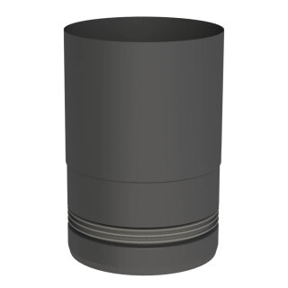 Ø 100 mm Pelletofenrohr Ofenanschlussstück mit Einzug Schwarz