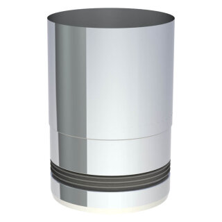 Ø 100 mm Pelletofenrohr Ofenanschlussstück mit Einzug Edelstahl