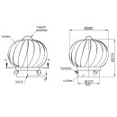 Ø 130 mm Schornsteinaufsatz Jeremias Hurrican für Festbrennstoffe