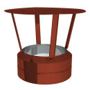 Ø 150 mm Jeremias DW FU Mündungsabschluss mit Regenhaube RAL Farbe