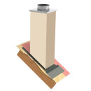 Jeremias Schornsteinverkleidung Putzoptik 1000 mm 240 x...